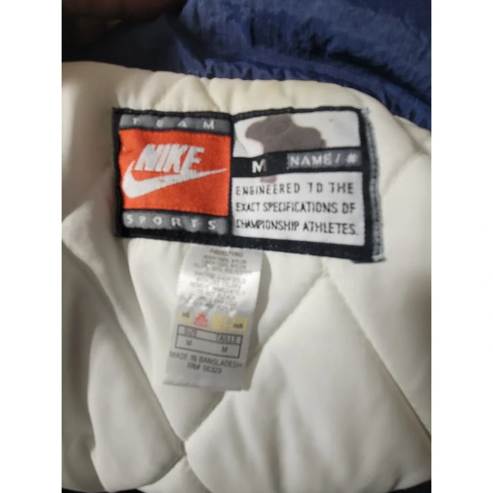 Vintage 90s Nike Penn State Nittany Lions Puffer Jacket Mens Size‎ Medium Blue